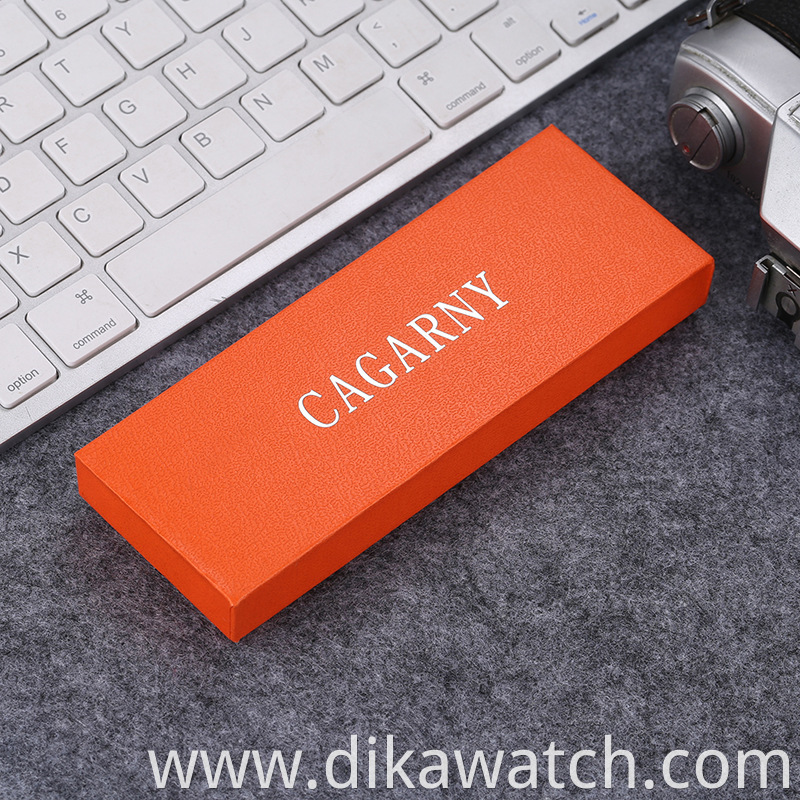 Cagarny Watch Box Luxury Gray Box Watch Orange Boxes For Watches 010203